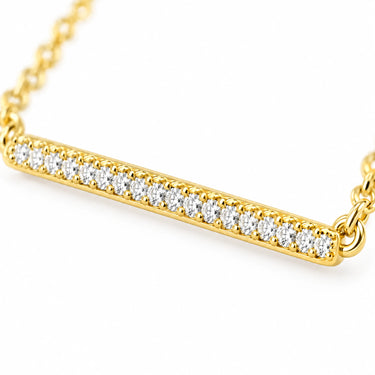 Linea Pave Bar Necklace