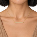 Linea Pave Bar Necklace