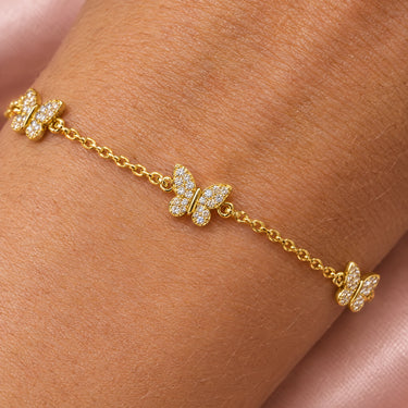 Liora Butterfly Station Chain Bracelet