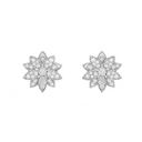 18k Lotus One Flowers Small Earrings