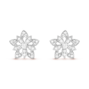 18k Lotus Openwork Earrings