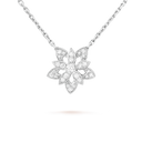 18K Lotus Openwork Pendant Necklace