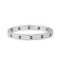 18K Cartier Love Diamond-Paved Ceramic Bracelet