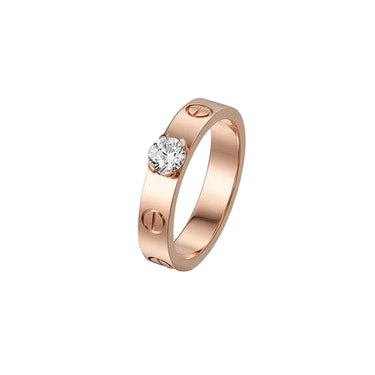 Love Solitaire Diamond Ring