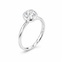 Lucienne Bezel Solitaire Ring - White Gold
