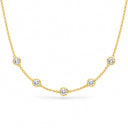 Lumina Bezel Station Necklace