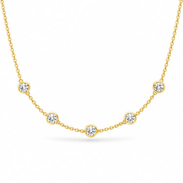 Lumina Bezel Station Necklace