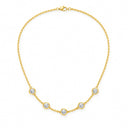 Lumina Bezel Station Necklace