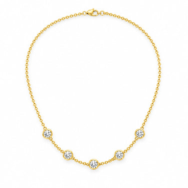 Lumina Bezel Station Necklace