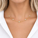 Lumina Bezel Station Necklace