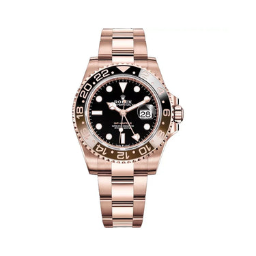 Luxury Dual Time Automatic Men’s Watch With Engraved 24-Hour Bezel
