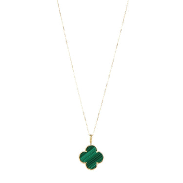 Magic Alhambra Malachite Necklace