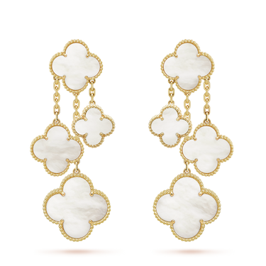 18k Magic Alhambra Four Motifs Earrings