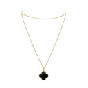 18K Magic Alhambra One Motifs Black Necklace