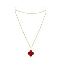 18K Magic Alhambra One Motifs Carnelian Necklace