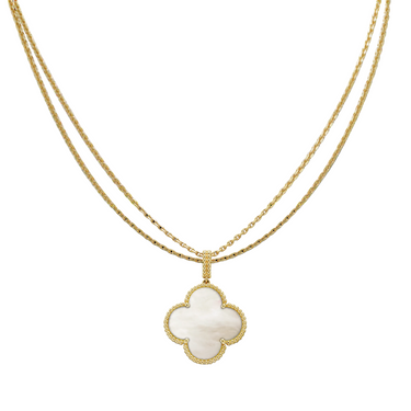 Magic Alhambra One Motif Pearl Necklace