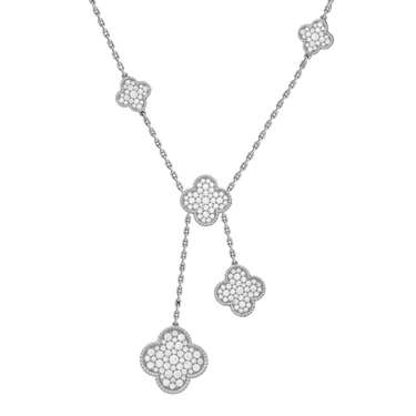 18K Magic Alhambra Six Motifs Diamonds Necklace