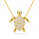 Marea Pave Sea Turtle Pendant Necklace