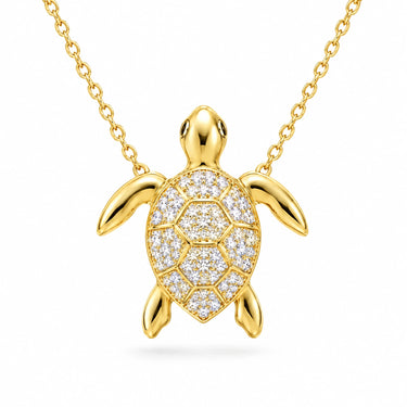 Marea Pave Sea Turtle Pendant Necklace