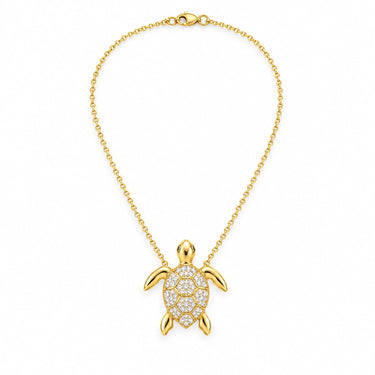 Marea Pave Sea Turtle Pendant Necklace
