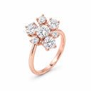 Margaux Stone Cluster Ring - Rose Gold