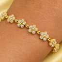Margot Daisy Flower Link Bracelet