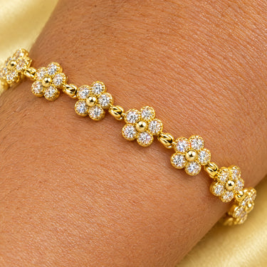 Margot Daisy Flower Link Bracelet