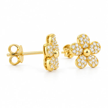 Margot Pave Daisy Stud Earrings