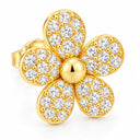 Margot Pave Daisy Stud Earrings