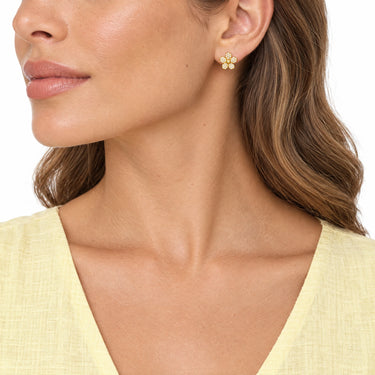 Margot Pave Daisy Stud Earrings