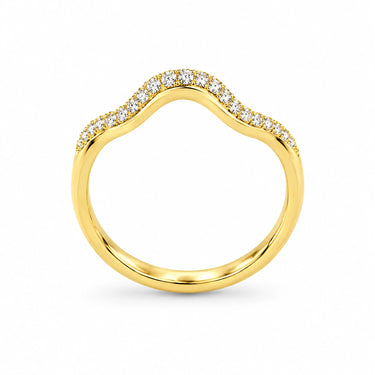 Marina Pave Wave Band Ring
