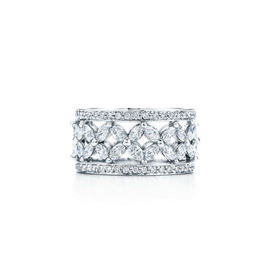 Marquise Victoria Wide Band Ring