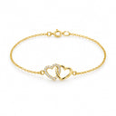 Mila Double Heart Chain Bracelet