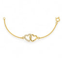 Mila Double Heart Chain Bracelet