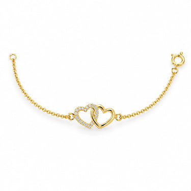 Mila Double Heart Chain Bracelet