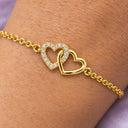 Mila Double Heart Chain Bracelet