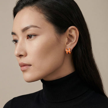 Mini Pop H Hoop Earrings