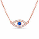 Nazara Evil Eye Pendant Necklace - Rose Gold
