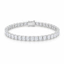 Nova Princess Cut Tennis Bracelet - White Gold