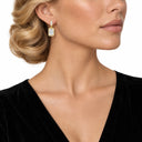 Octavia Art Deco Emerald Cut Drop Earrings