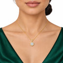 Octavia Art Deco Hexagon Pendant Necklace
