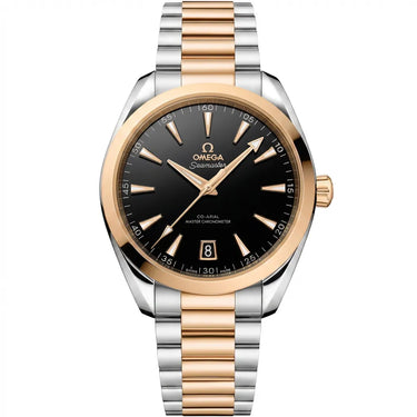 OM Black Dial Two Tone Bracelet Watch