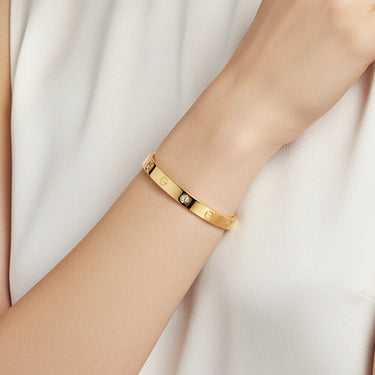 Open Cuff Love Bracelet