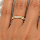 Ophelia Double Row Pave Band Ring