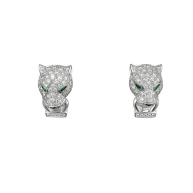 18k Panthère De Diamond Earrings