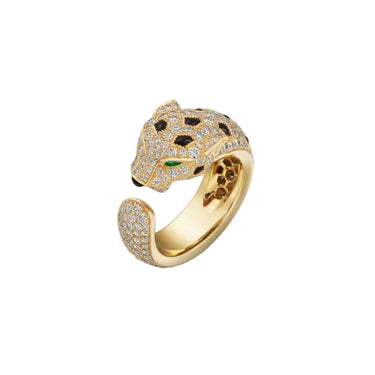 Panther Head Open Ring