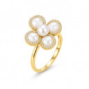 Perla Pearl Petal Flower Ring