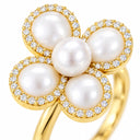 Perla Pearl Petal Flower Ring