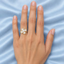 Perla Pearl Petal Flower Ring