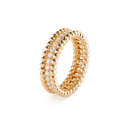 18K Yellow Gold Perlée Diamonds Ring